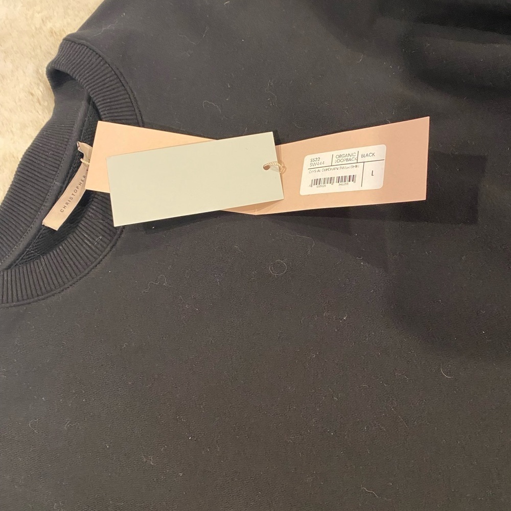CHRISTOPHER KANE Embellished side-slit sweatshirt L - Picture 14 of 14